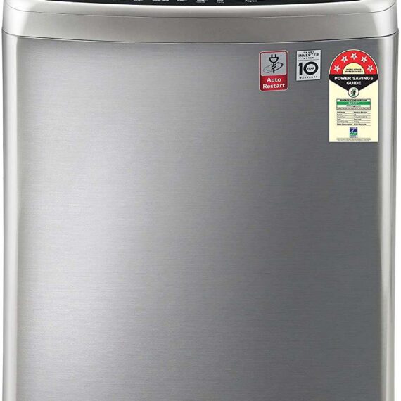 LG Top Load Automatic Washing Machine 10.0 Kg 5 Star Inverter T10SJSS1Z Free Silver | Jet Spray+, Punch+ 3, Turbodrum, Smart Diagnosis, Smart Closing Door